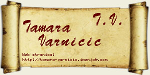 Tamara Varničić vizit kartica